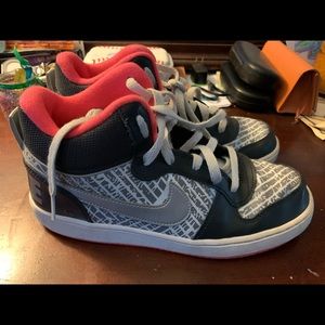 Nike Court Borough Mid Print GS Shoes